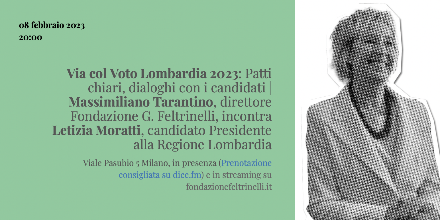 Patti chiari - Verso le regionali: dialoghi con Letizia Moratti
